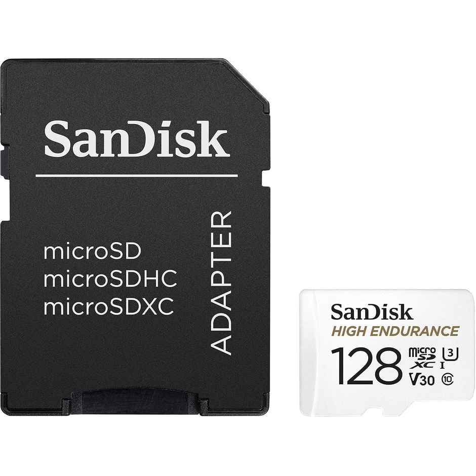 Sandisk High Endurance Microsdxc Card | 128G | Uhs-I,C10,U3,V30 | 100Mb/S R | 40Mb/S W