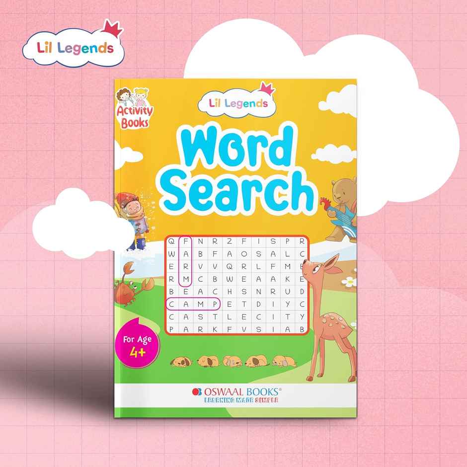 Oswaal Books Lil Legends Interactive Learning Book - Word Search Puzzles For Kids | Ages 4+