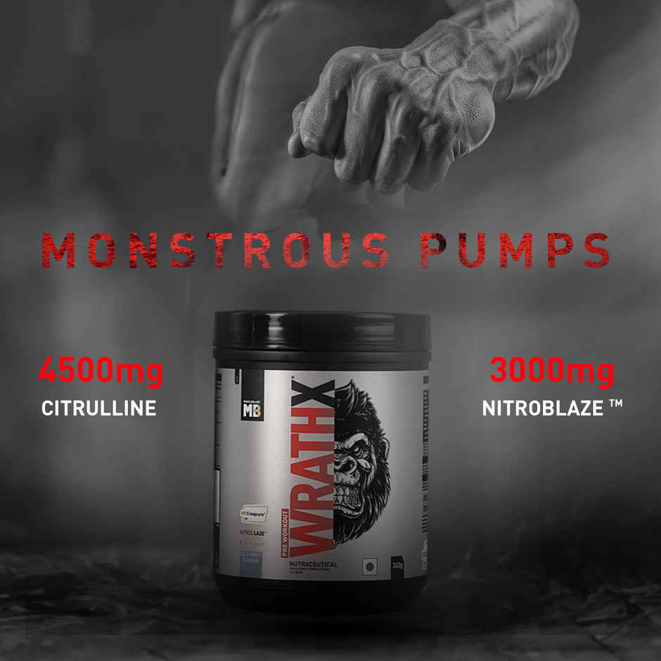 MuscleBlaze Pre Workout WrathX, (Cola Frost, 20 Servings)
