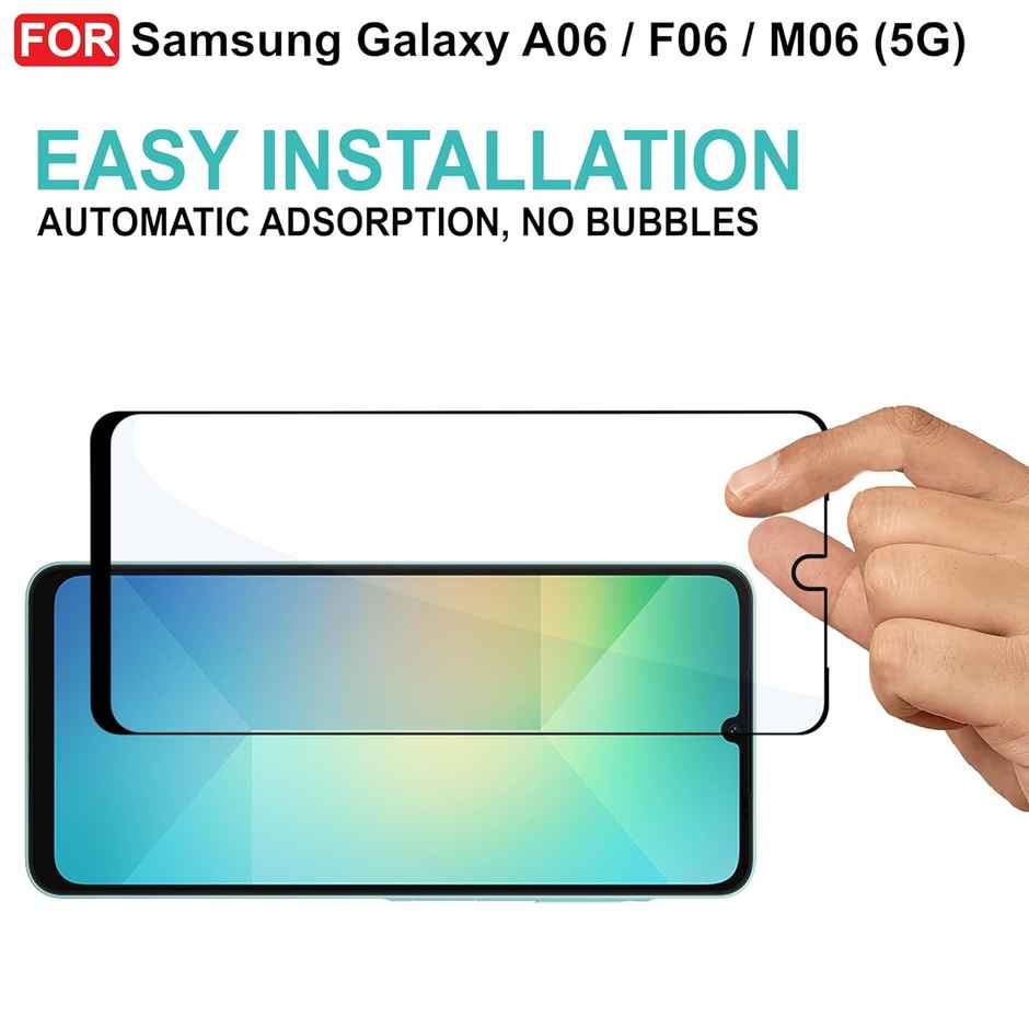 Artistque Tempered Glass for Samsung Galaxy F06 | A06 | M06 Screen Protector Guard