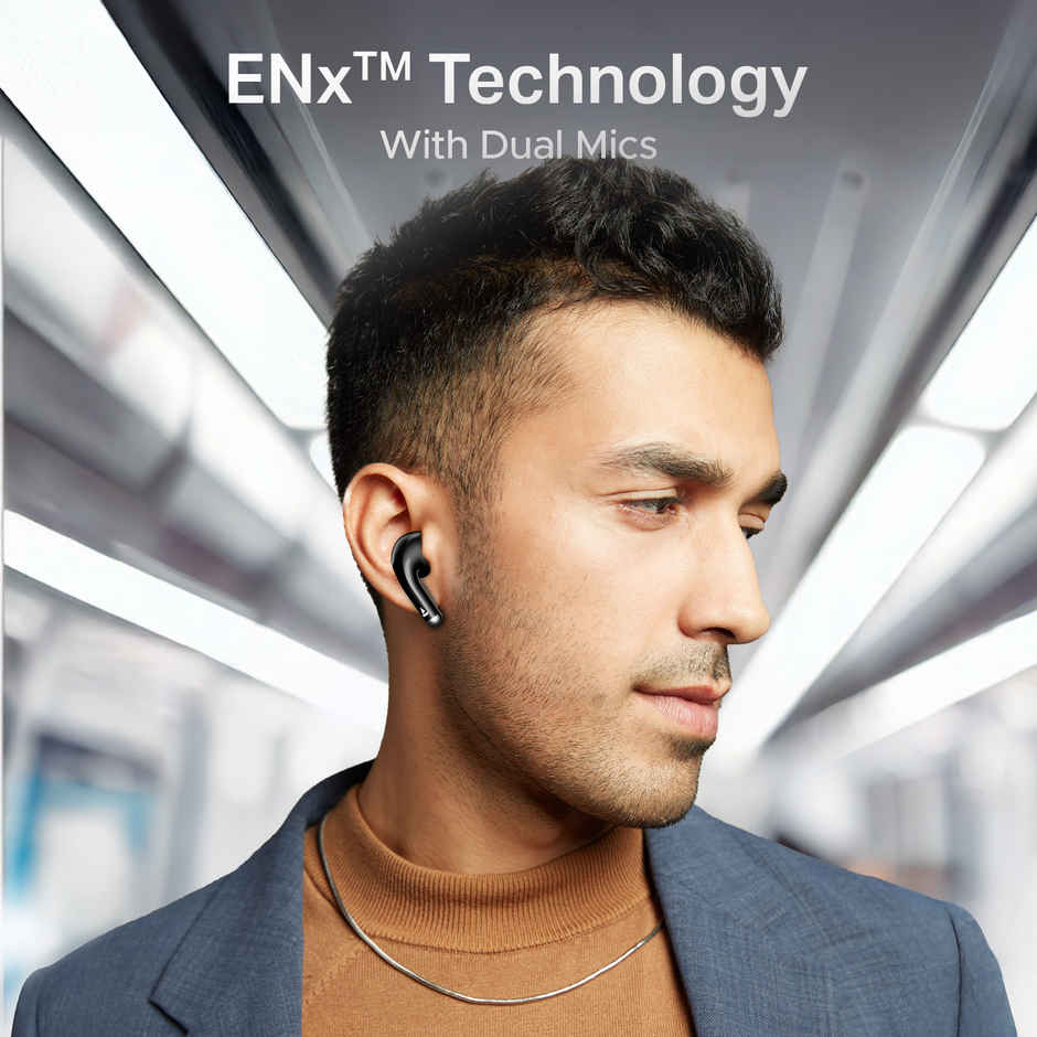 boAt Airdopes 101v2 TWS Earbuds with 35H Playtime | 13 mm Drivers | 2 Mics | Pitch Black
