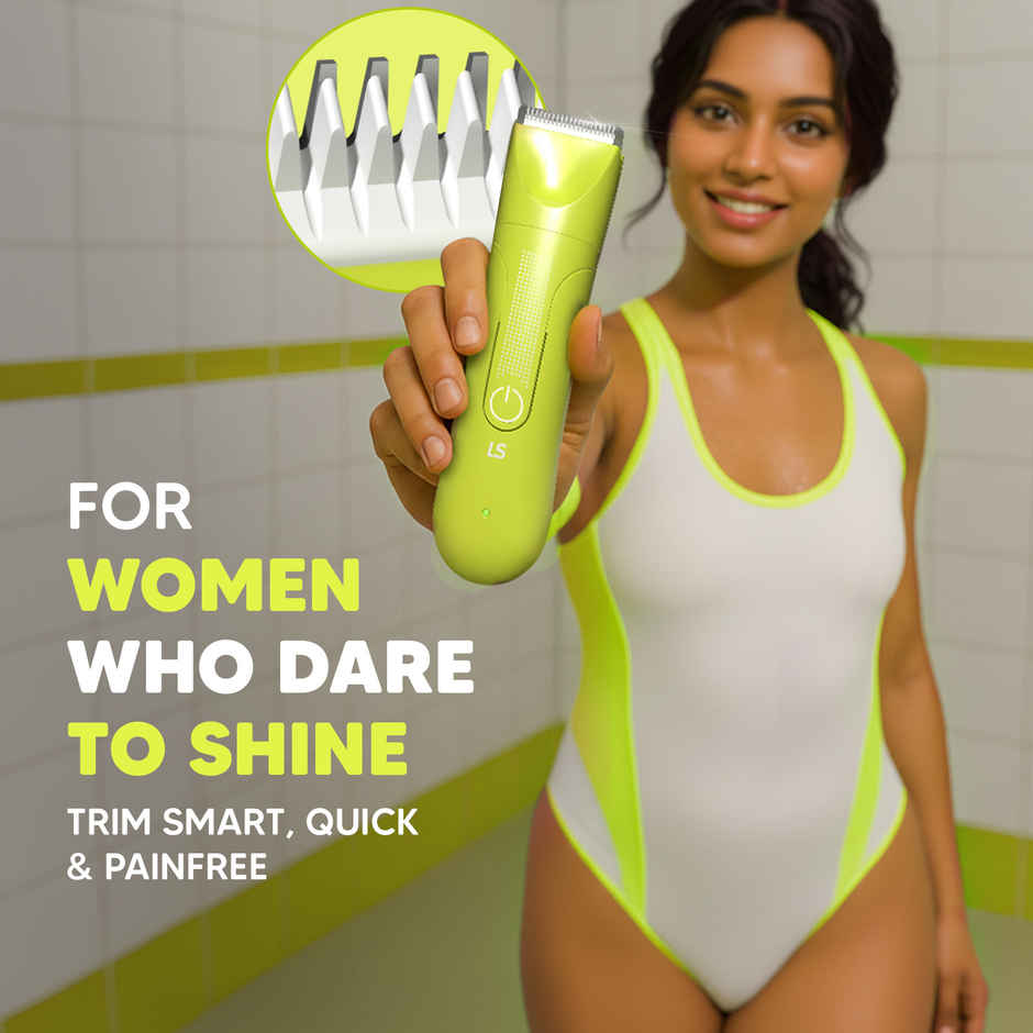 LetsShave Evior Bikini Trimmer for Women | Skin Safe Ceramic Blades | for Private Area & Bikini Line