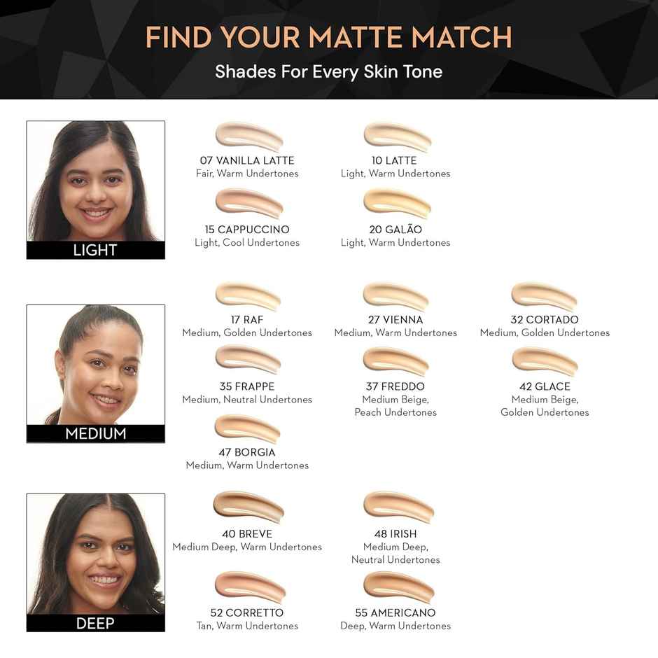 SUGAR Cosmetics Matte Match Transferproof Foundation 20 Galao