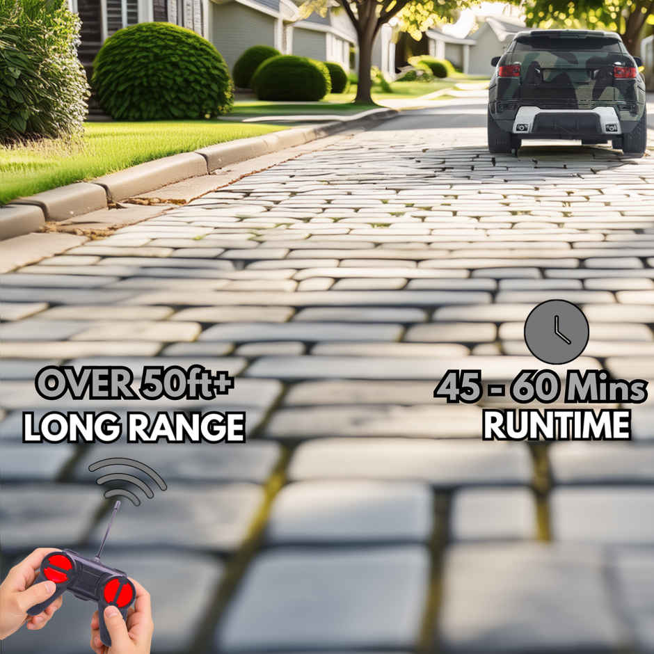 Race N Roll 1:24 Rechargeable Hi Speed Mini Remote Control Car - Rov Military