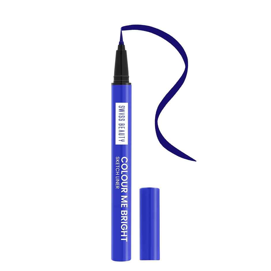 Swiss Beauty Colour Me Bright Sketch Eyeliner - 08 Obsessive Blue