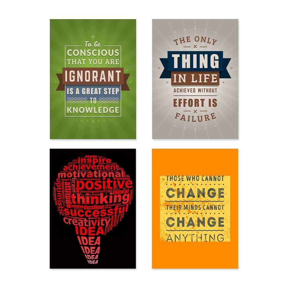 Paper Plane Design Wall Posters For Office Decor | Set of 10 | Size | 12 Inch x 18 Inch | D25