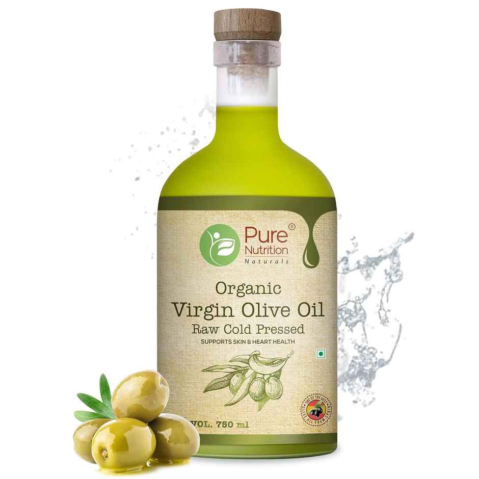 Pure Nutrition Extra Virgin Olive Oil | Cold Pressed, Organic, Multipurpose Cooking Oil