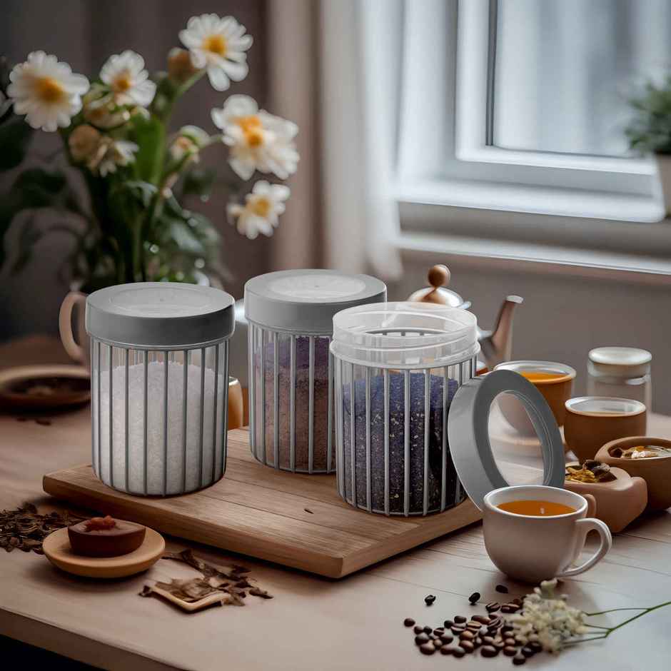 Joyo Better Home Linea Container 780 ml (3 Pcs Set)- Grey