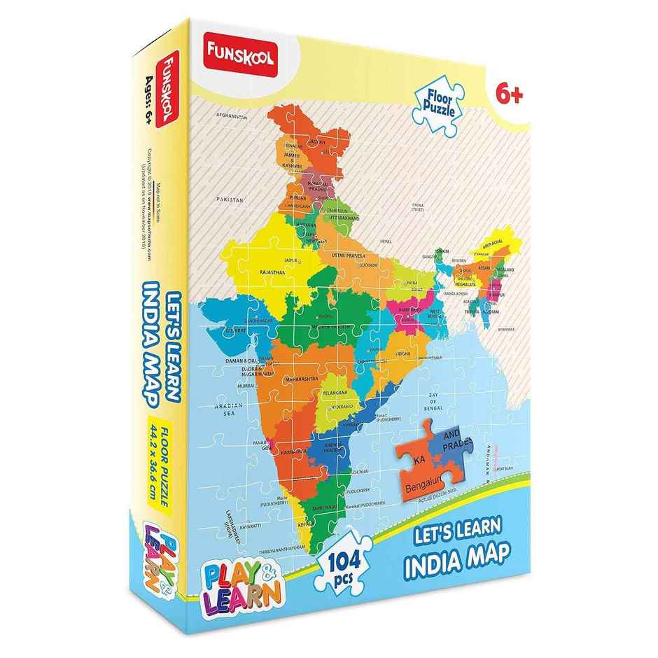 Funskool Puzzle Pop India Map Jigsaw Puzzle