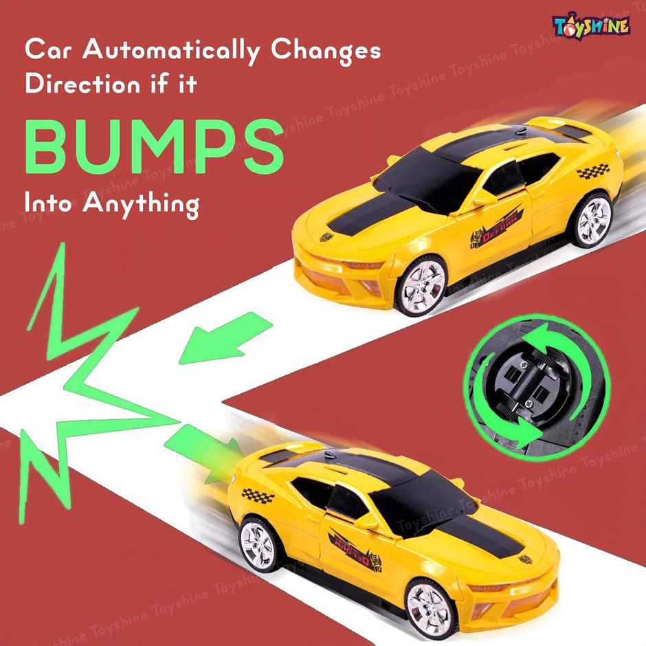 Toyshine 2-In-1 Auto Transforming Auto Robots Action Vehicle Toy