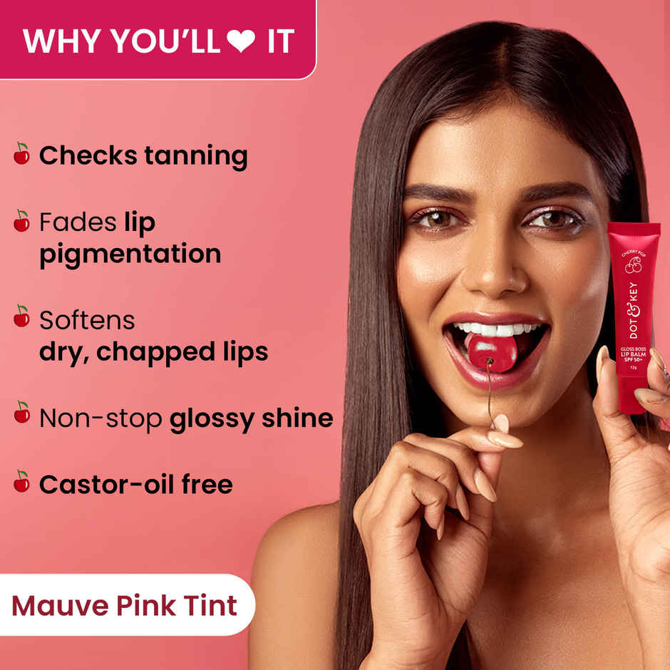 Dot & Key Gloss Boss Tinted Lip Balm SPF 30 Vitamin C + E - Cherry Pop
