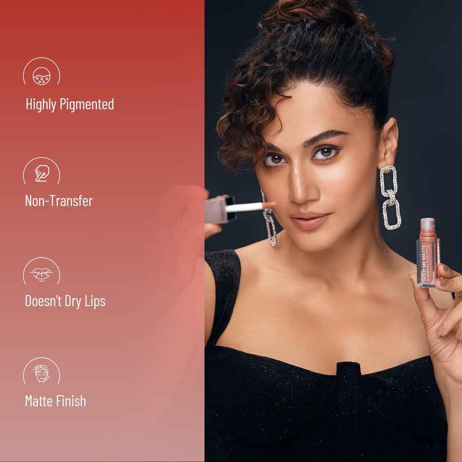 Swiss Beauty Hold Me Matte Liquid Lipstick - 05 Lusty Rusty