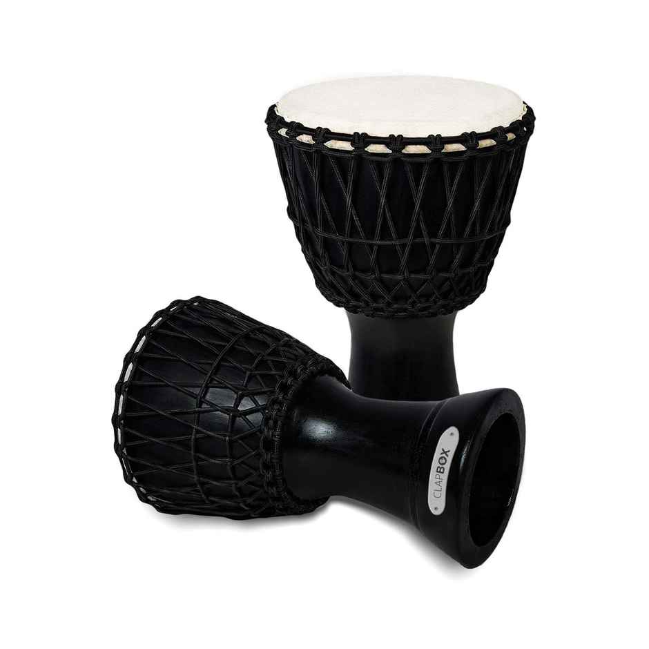 Clapbox Djembe - Mango Wood (8 Inches, Black)