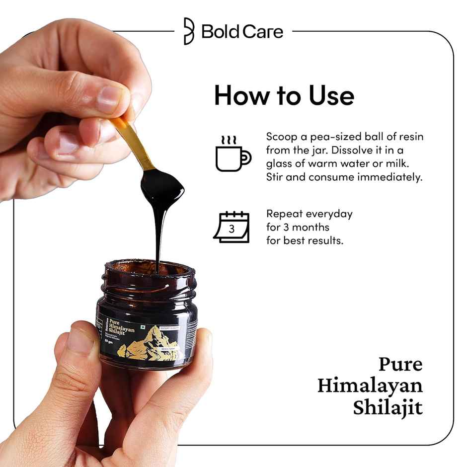 Bold Care Himalayan Shilajit Resin - Authentic, Pure & Premium Quality