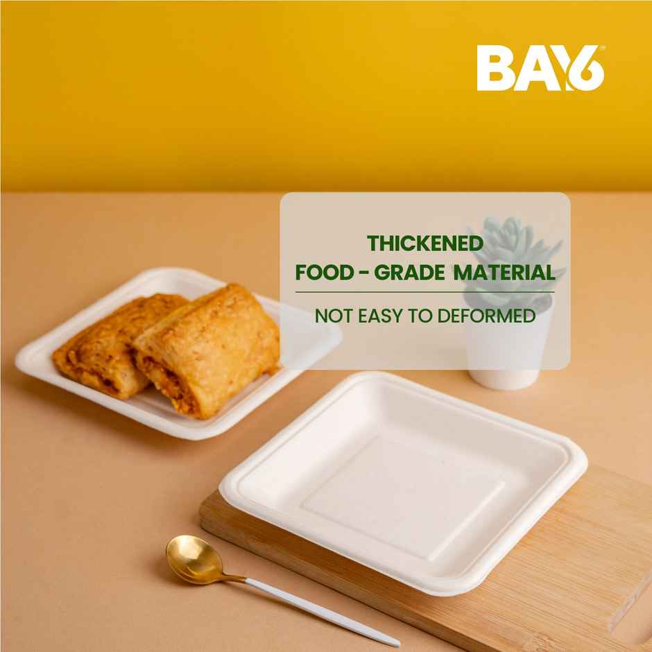 Square Disposable Plate | 6 inch | BAY6