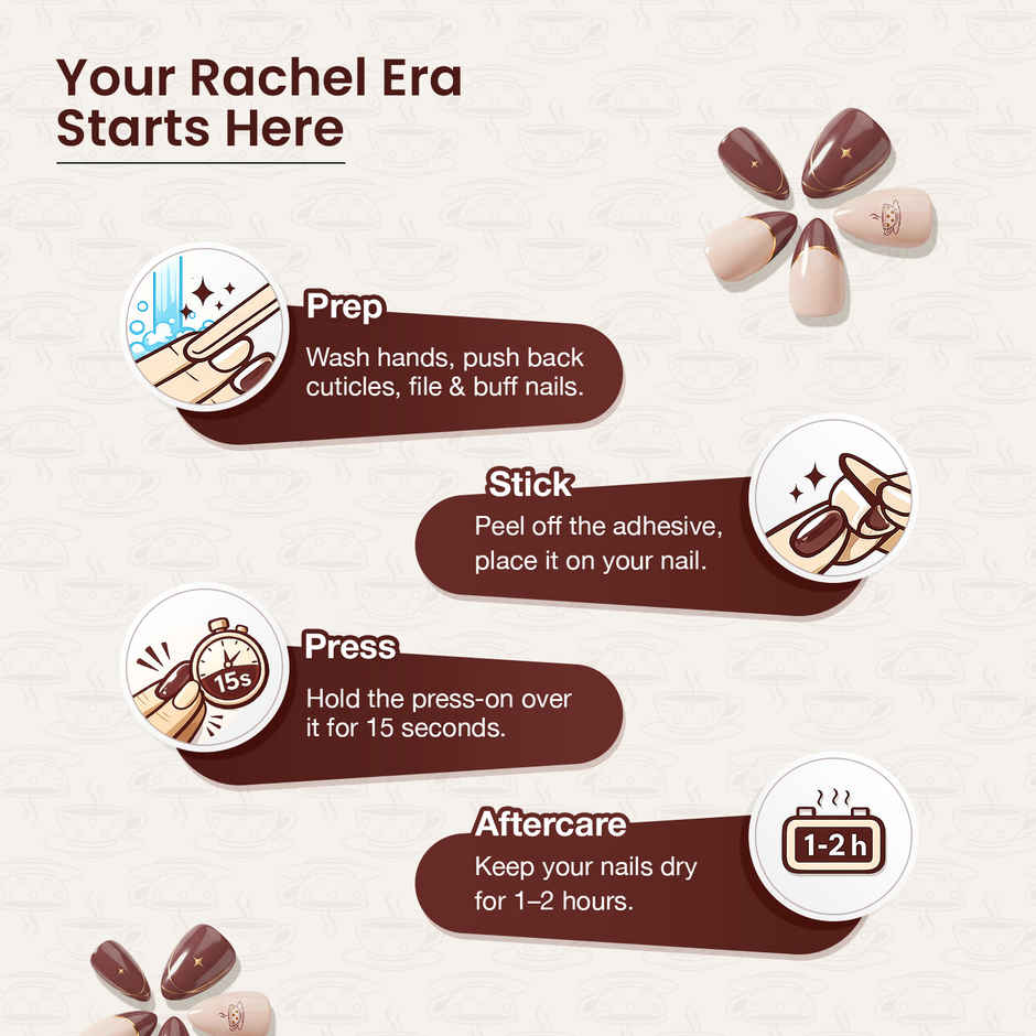 Swiss Beauty Craze Brewtiful Rachel Press On Nails