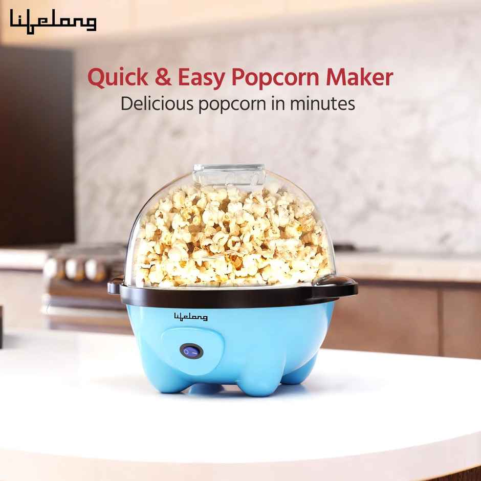 Lifelong Electric Popcorn Maker Machine for Home | Non Stick Popper | Use with Oil (LLEPM09)