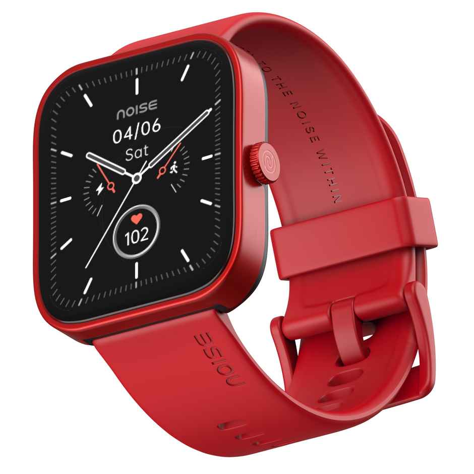 Noise ColorFit Caliber Smartwatch | Classic Red