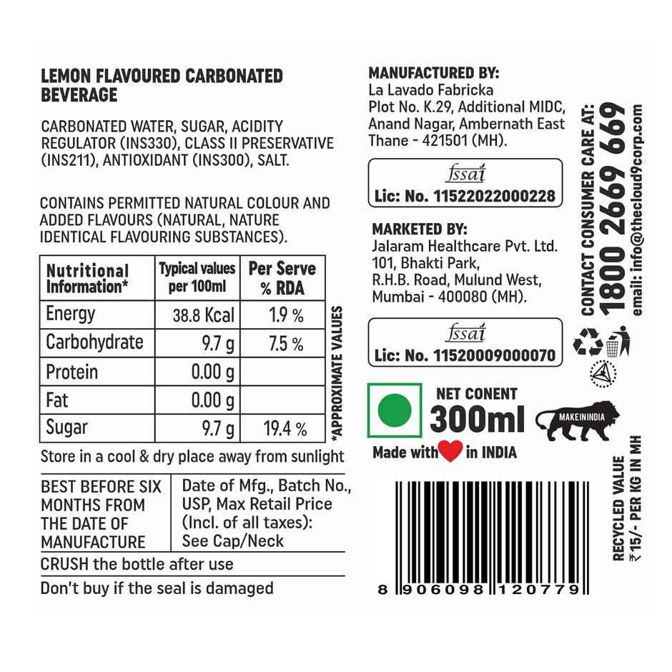 Cloud9 Shikanji Lemon Soft Drink