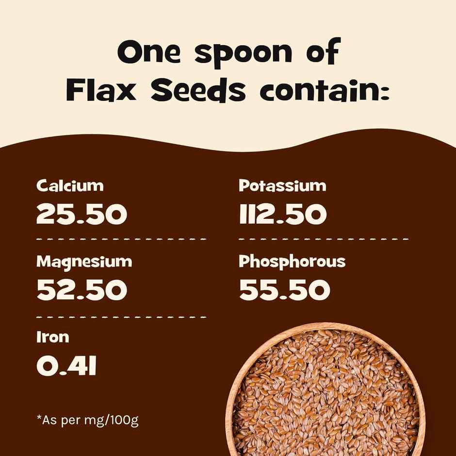 Nourish You Flax Seeds - Alsi Seeds | Truly Organic Flax Seeds for Hair Growth