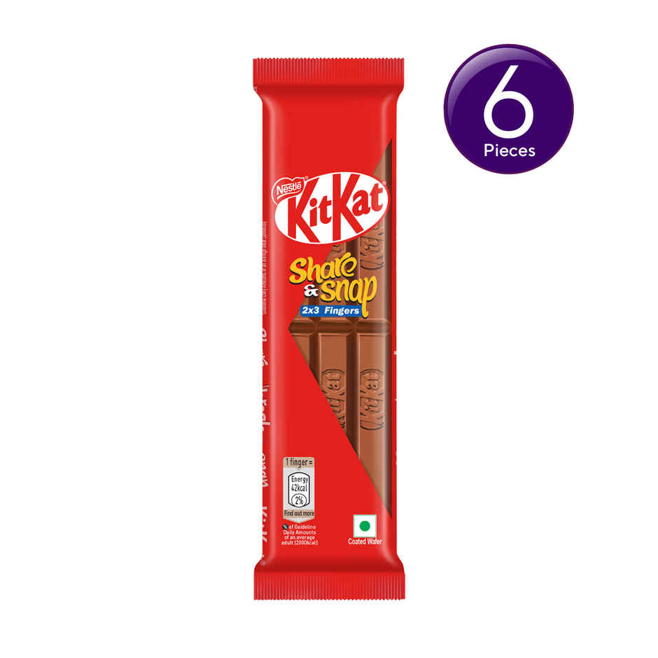 Nestle KitKat Share & Snap 2 x 3 Fingers Wafer Bar Combo 
