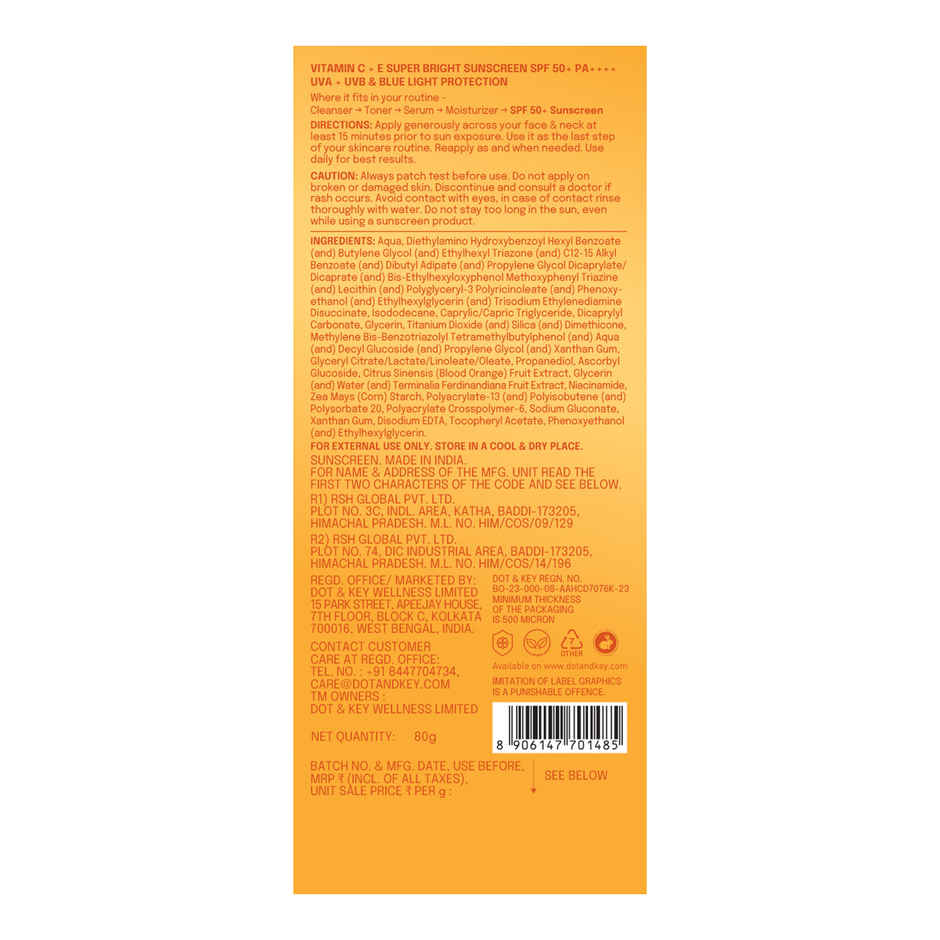 Dot & Key Vitamin C + E Super Bright Sunscreen SPF 50 Combo