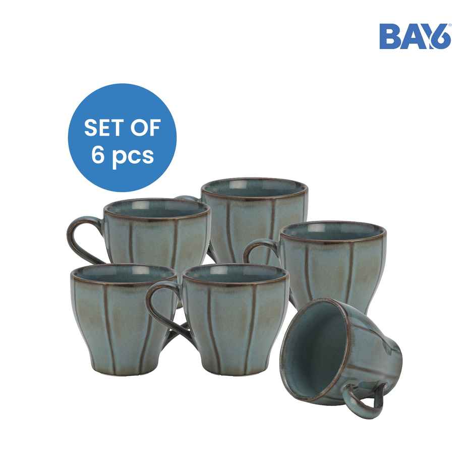 BAY6 Porcelain Line Cup 230 ml Reactive - 6 Pcs Set - Viscose