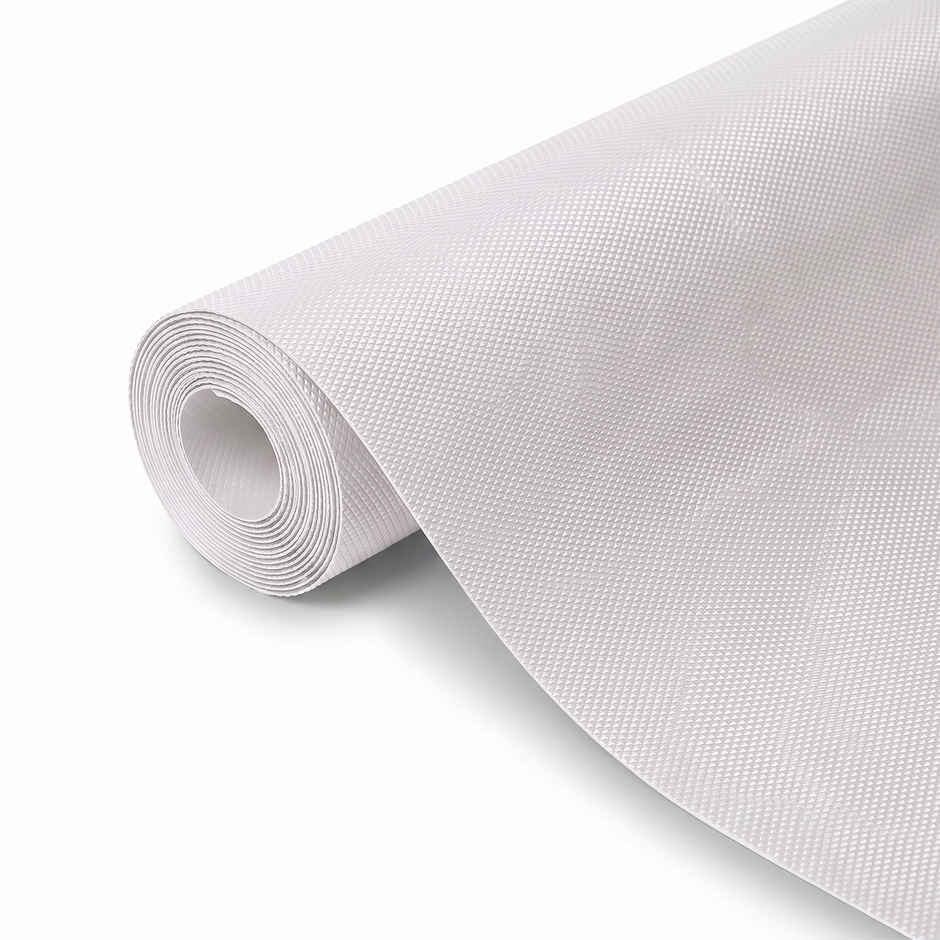 Senego Anti Slip Mat | 5 m | Shelf Liner Mat for Kitchen/Cupboard/Drawers | 45 cm x 5 m | White | EVA, BPA Free