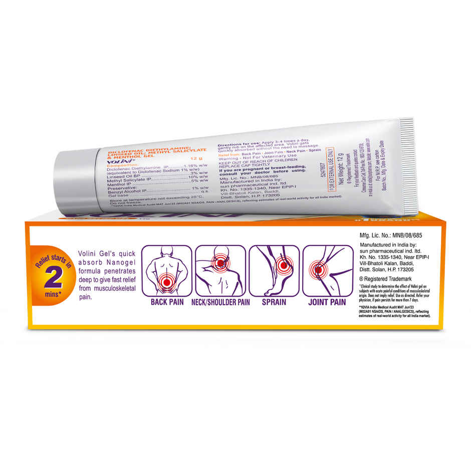 Volini Pain Relief Gel