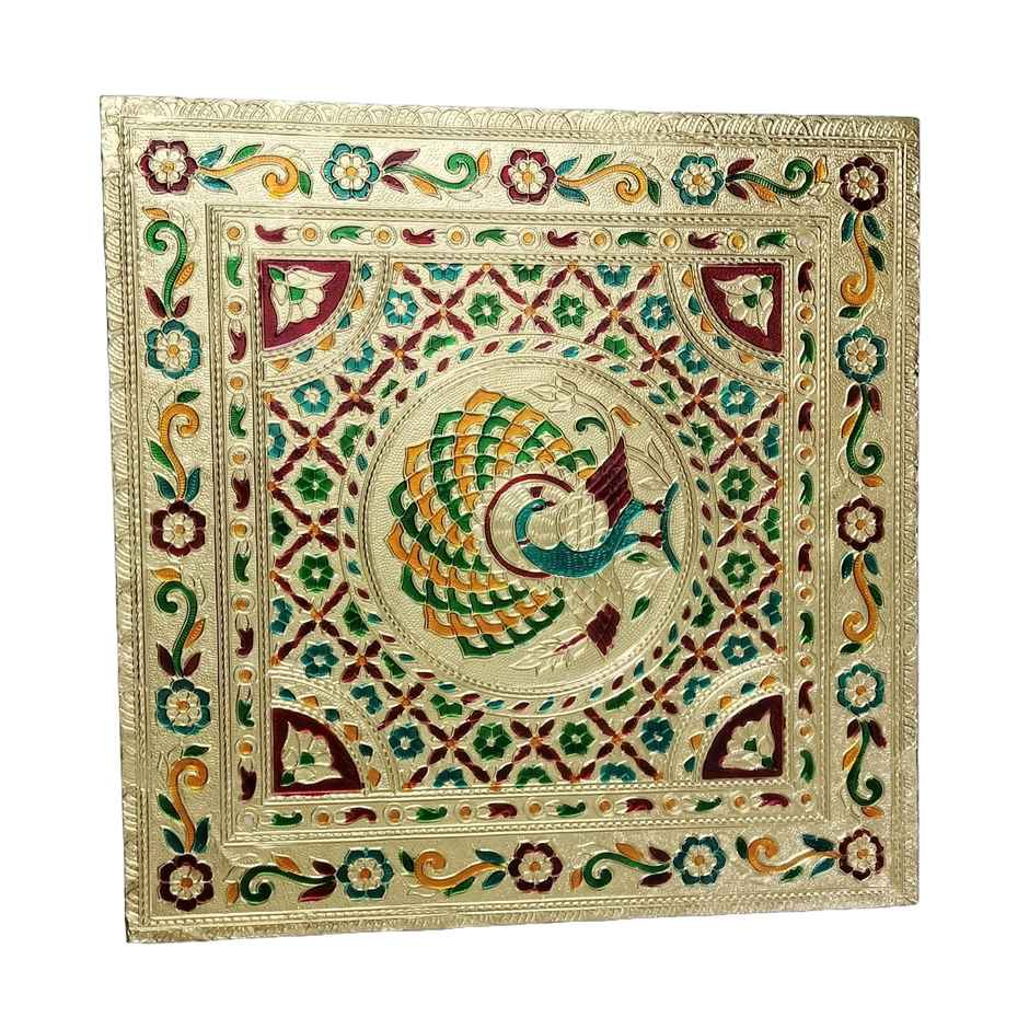 Puja Chowki Square 14 x 14 Inch