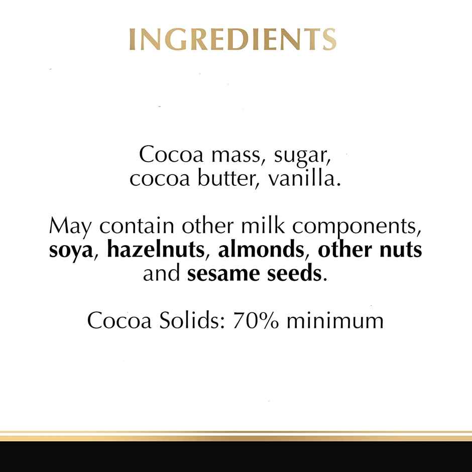 Lindt Excellence 70 % Cocoa Dark Chocolate