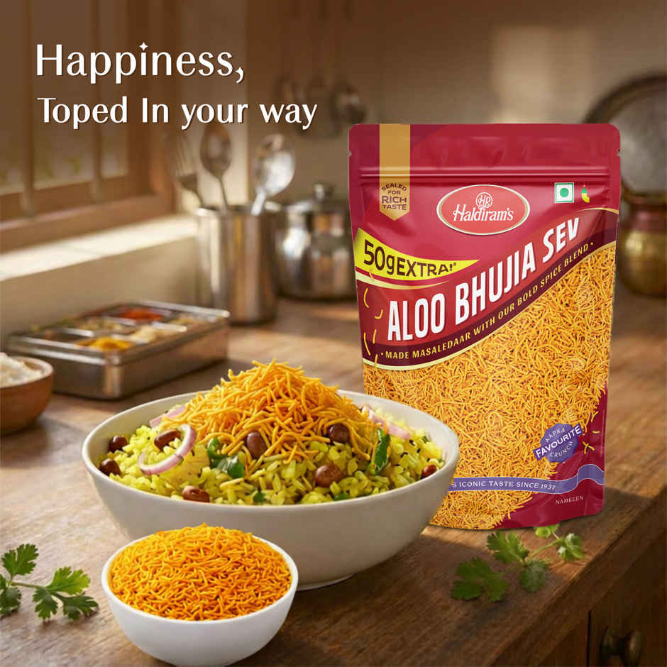 Haldiram's Aloo Bhujia Sev | Crunchy Savory Snack