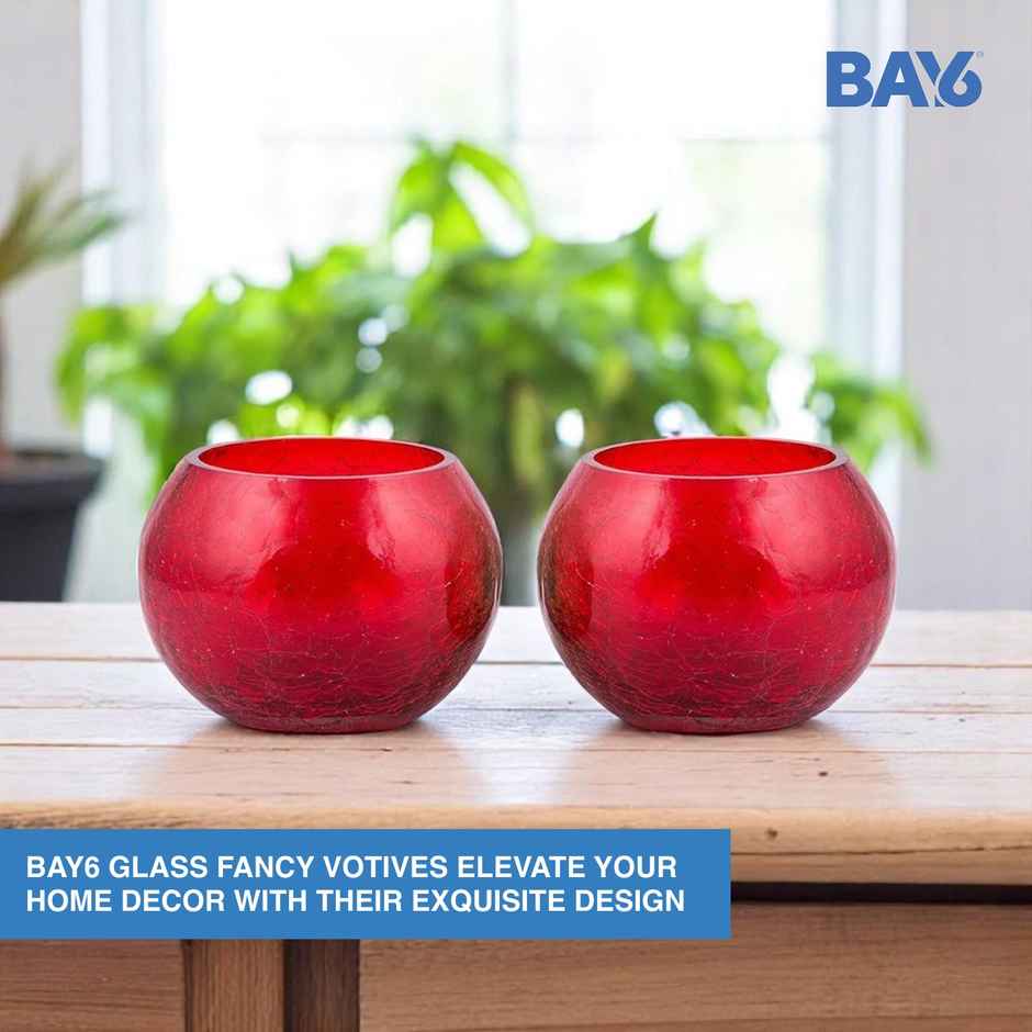 BAY6 Fancy Glass Votive Set - 2.5 Inch | 2pc