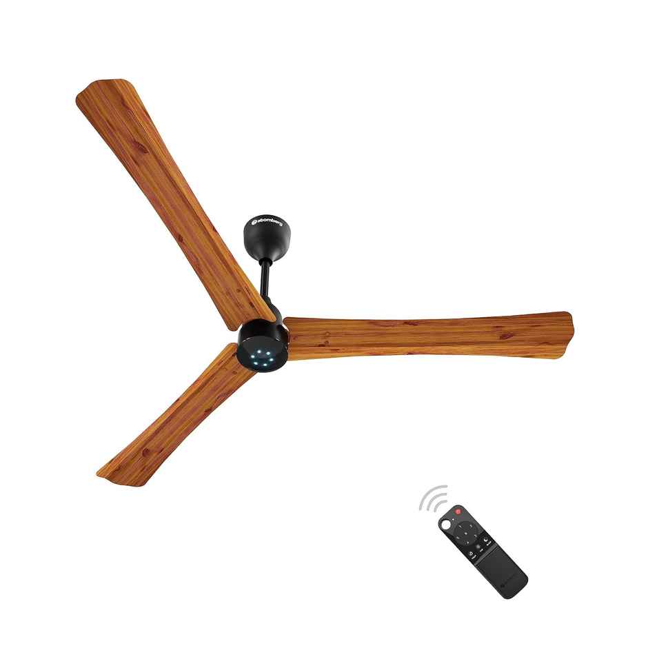 Atomberg Renesa+ BLDC Ceiling Fan,1400mm,Remote Control,BEE 5 star,LED Indicators,Golden Oakwood