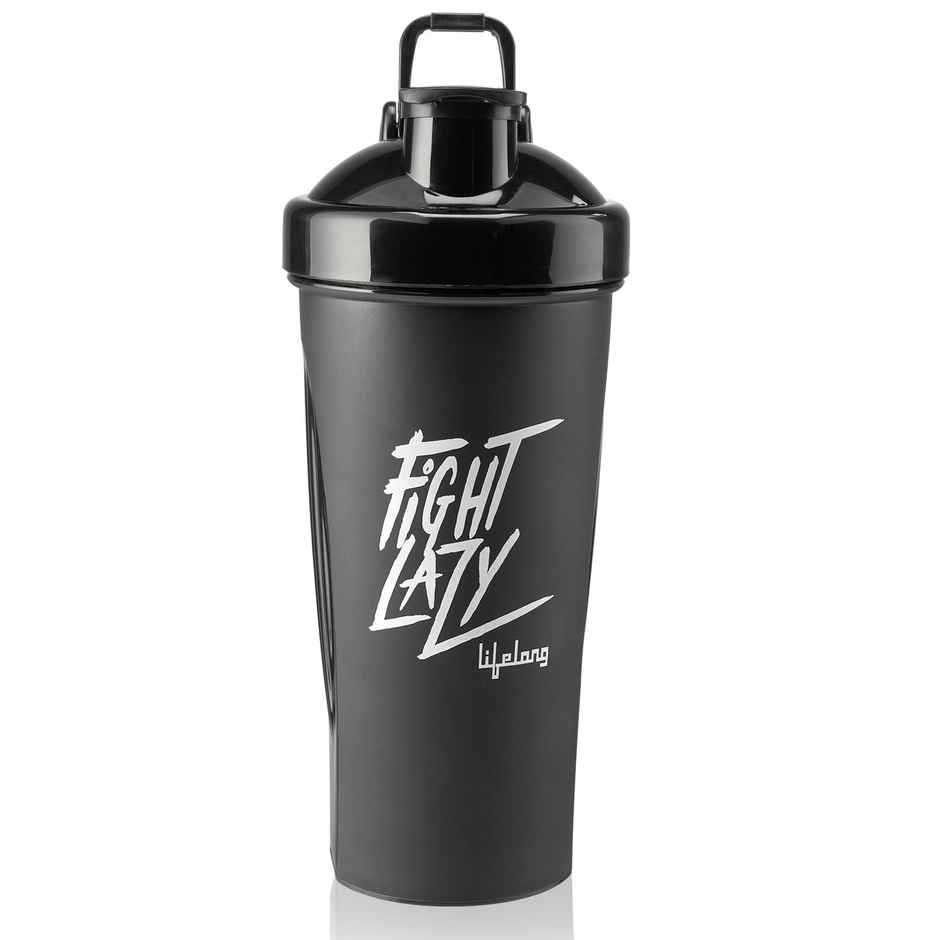 Lifelong Gym Shaker Bottle | Black | 700 ml