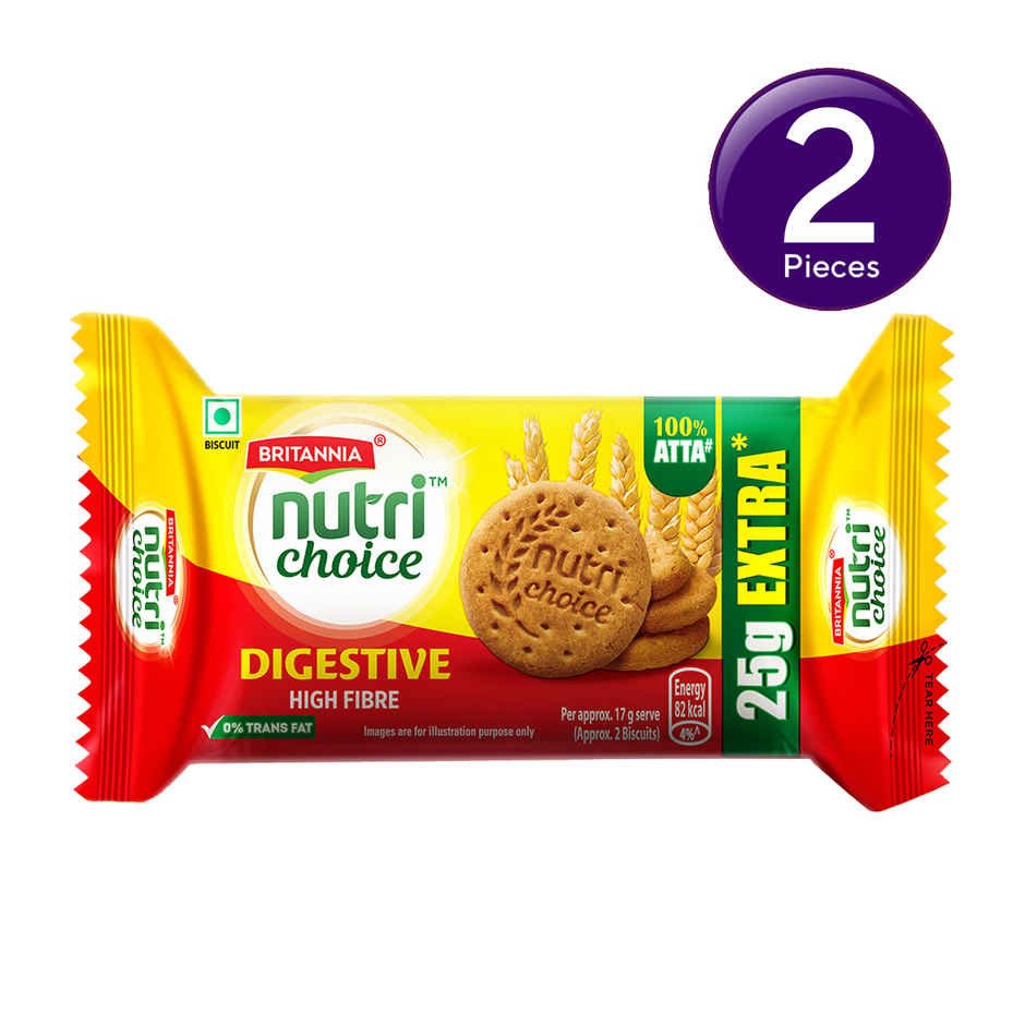 Britannia Nutrichoice High-Fibre Digestive Biscuits Combo