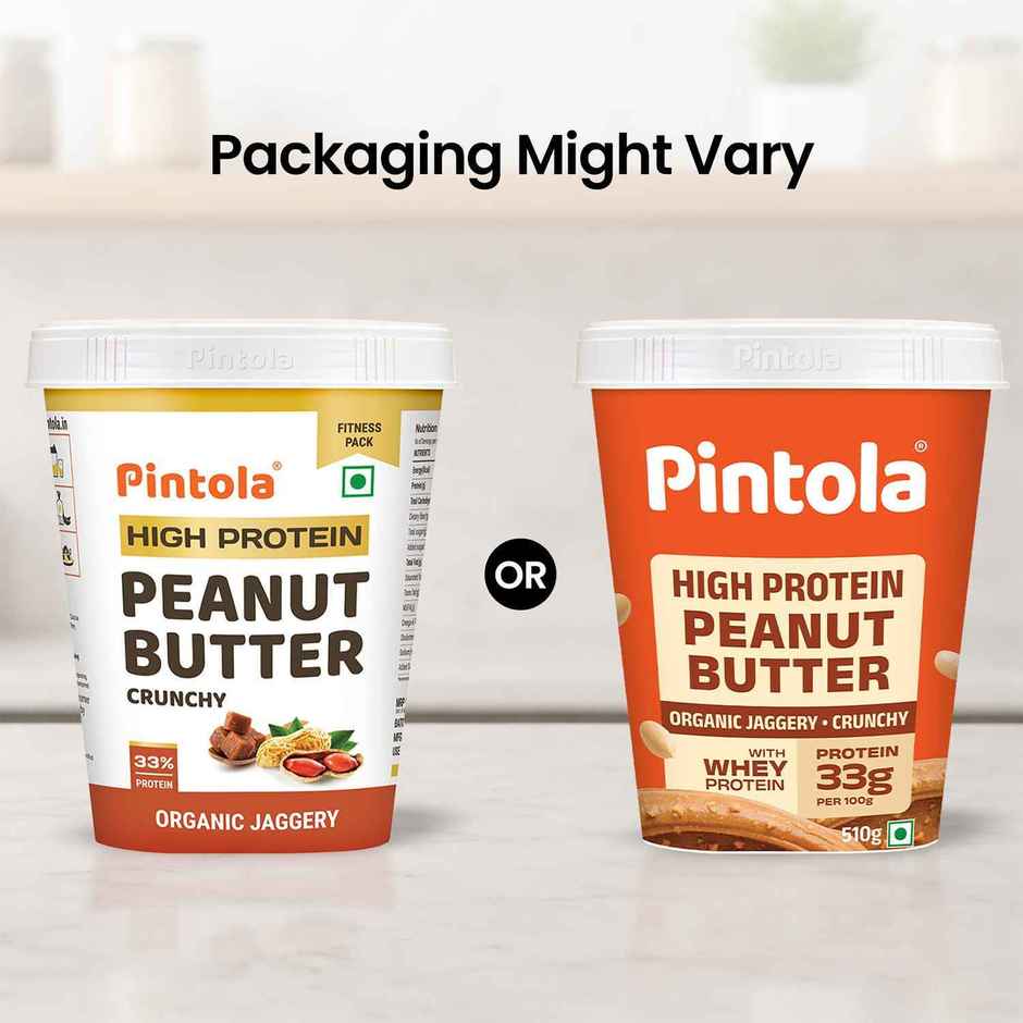 Pintola High Protein Organic Jaggery Peanut Butter Crunchy