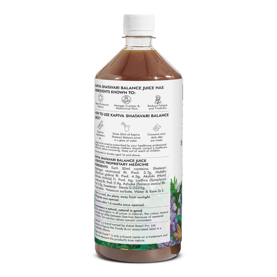Kapiva Her Foods Shatavari Balance Juice