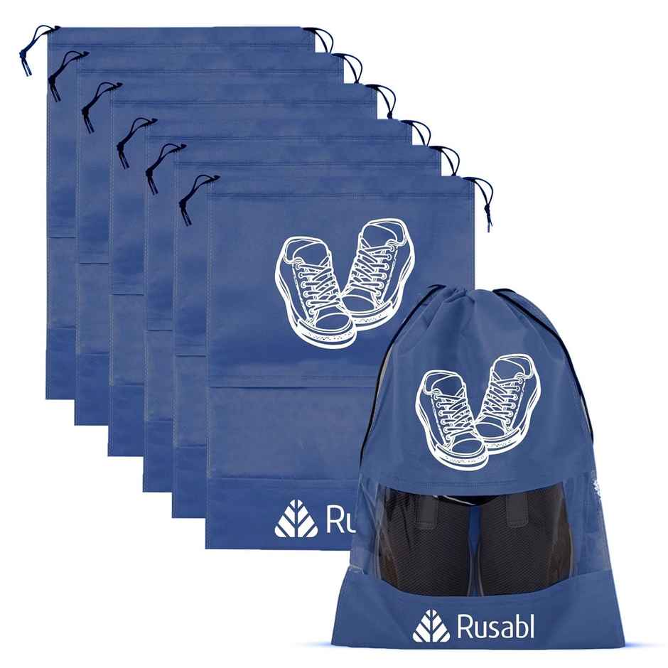 Rusabl Non-woven Shoe Bag - Blue