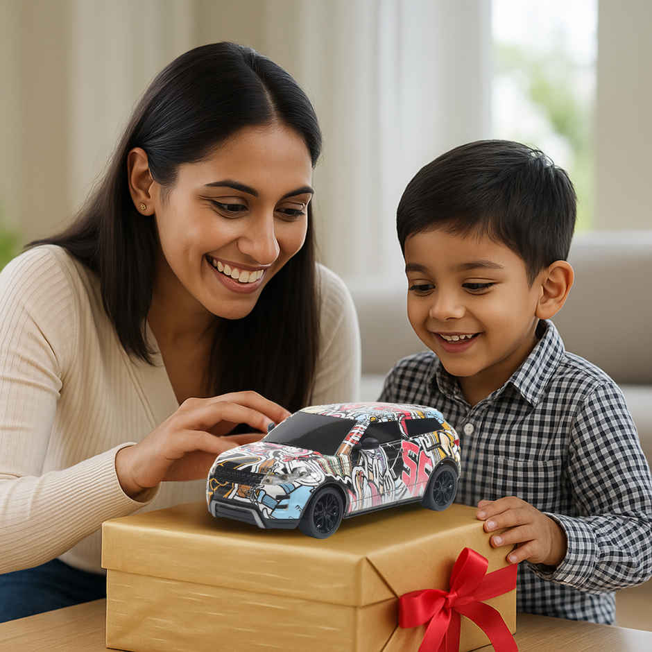 Race N Roll 1:24 Rechargeable Hi Speed Mini Remote Control Car - Rov Grafitti