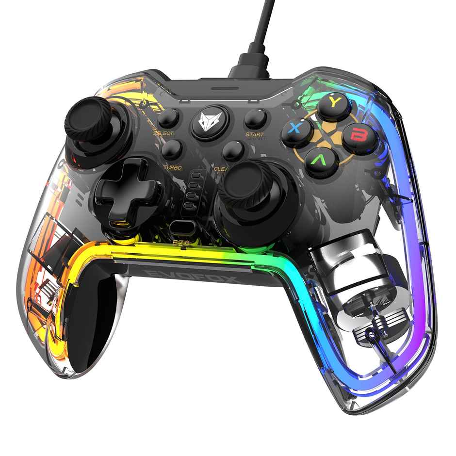 EvoFox Elite X RGB Wired Gamepad for PC - Transparent