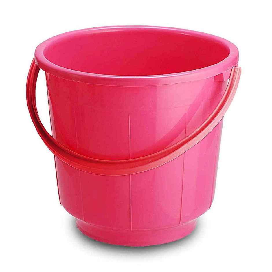 Kuber Industries Strong Plastic Bathroom Bucket | 13 L | Pink