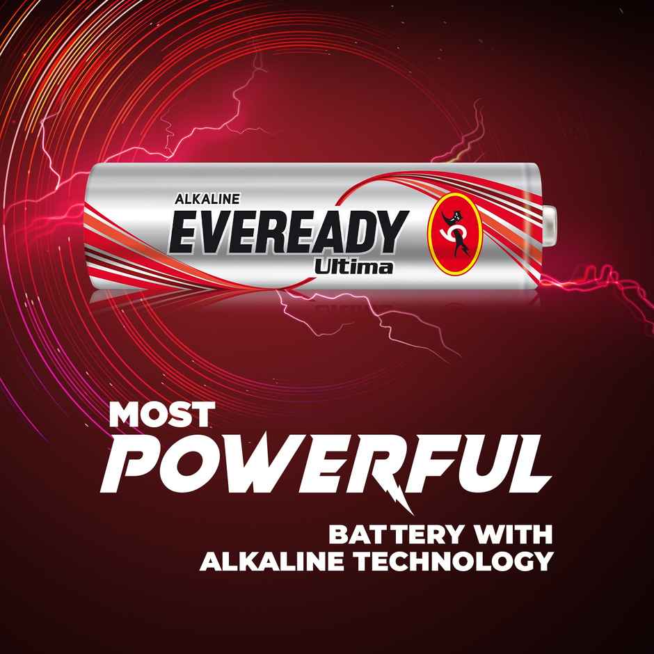 Eveready Ultima Alkaline AA Battery, 400 % Long-lasting|Pack of 6