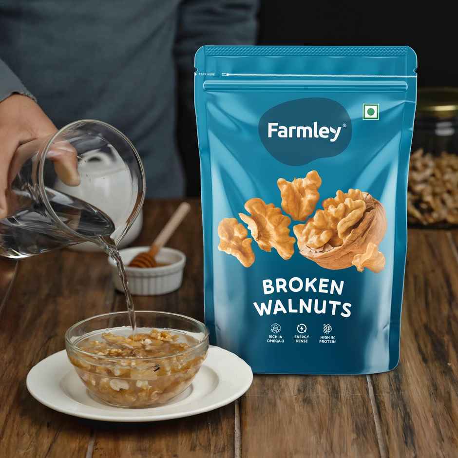 Farmley Premium Broken Chile Walnut Kernels (Akhrot)