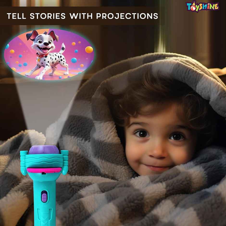 Toyshine Projection Flashlight Educational Toy 3+ Years | 24 Patterns Bedtime Toy for Kids
