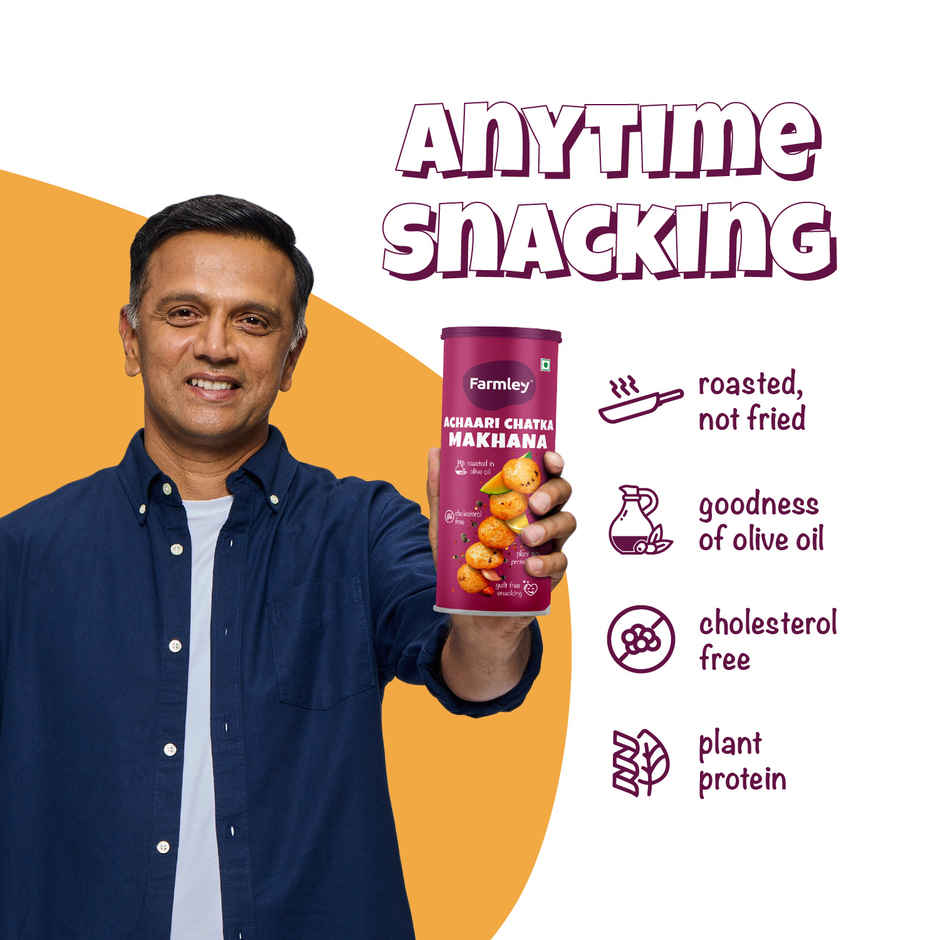 Farmley Achaari Makhana Roasted In Olive Oil Healthy Snacks