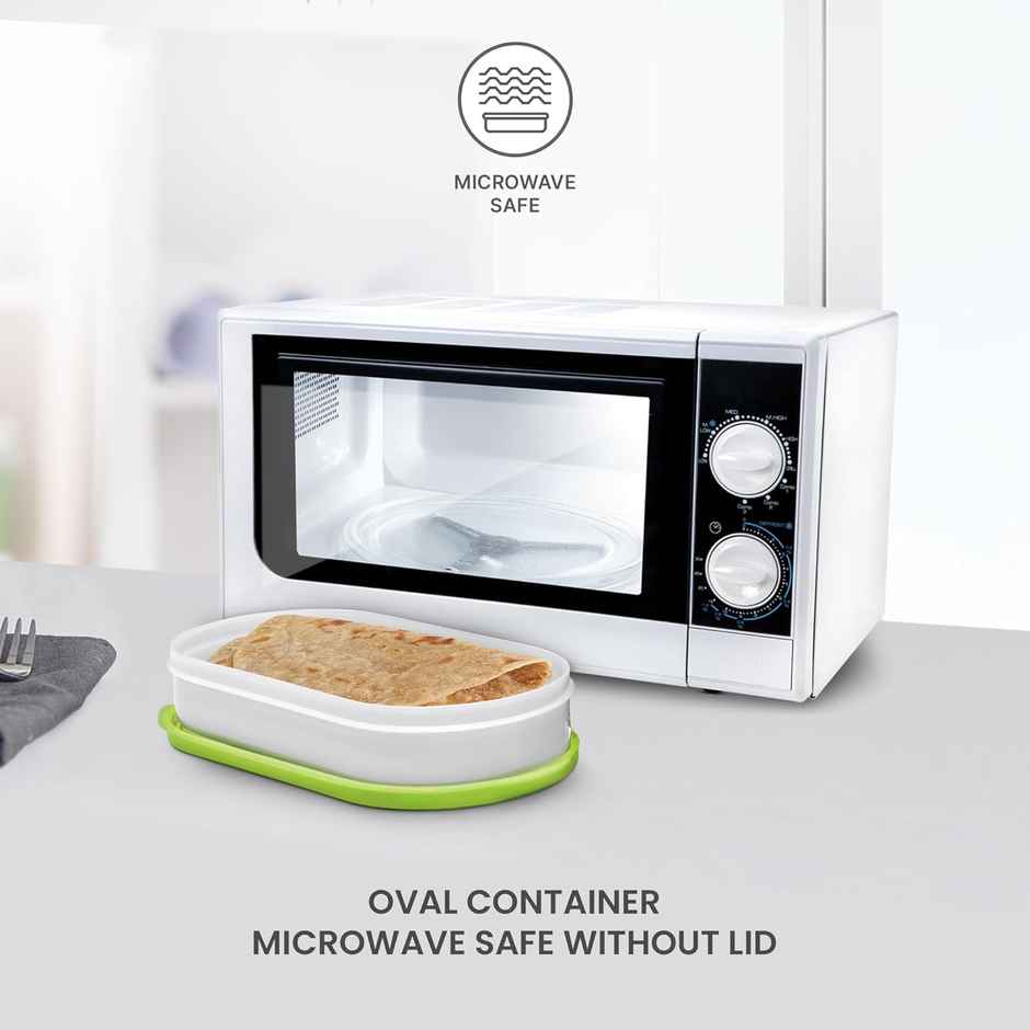 Milton Executive Lunch Insulated Tiffin With 3 Leakproof Containers, Green