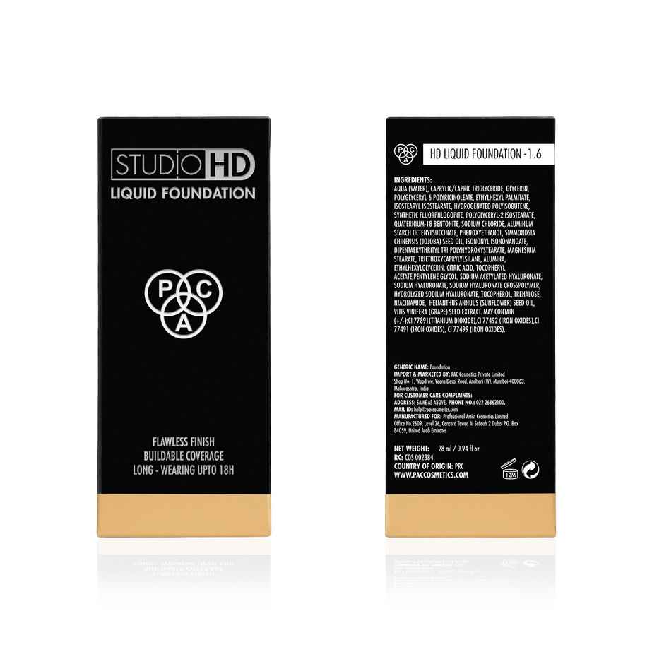 Pac Studio Hd Liquid Foundation (1.6)