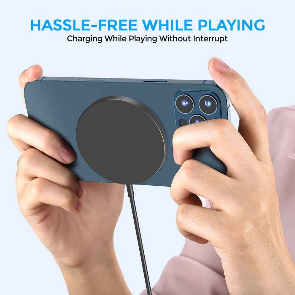 Unigen Magtec 100 Magnetic Wireless Charger | Magsafe 15W Fast Charging - Black
