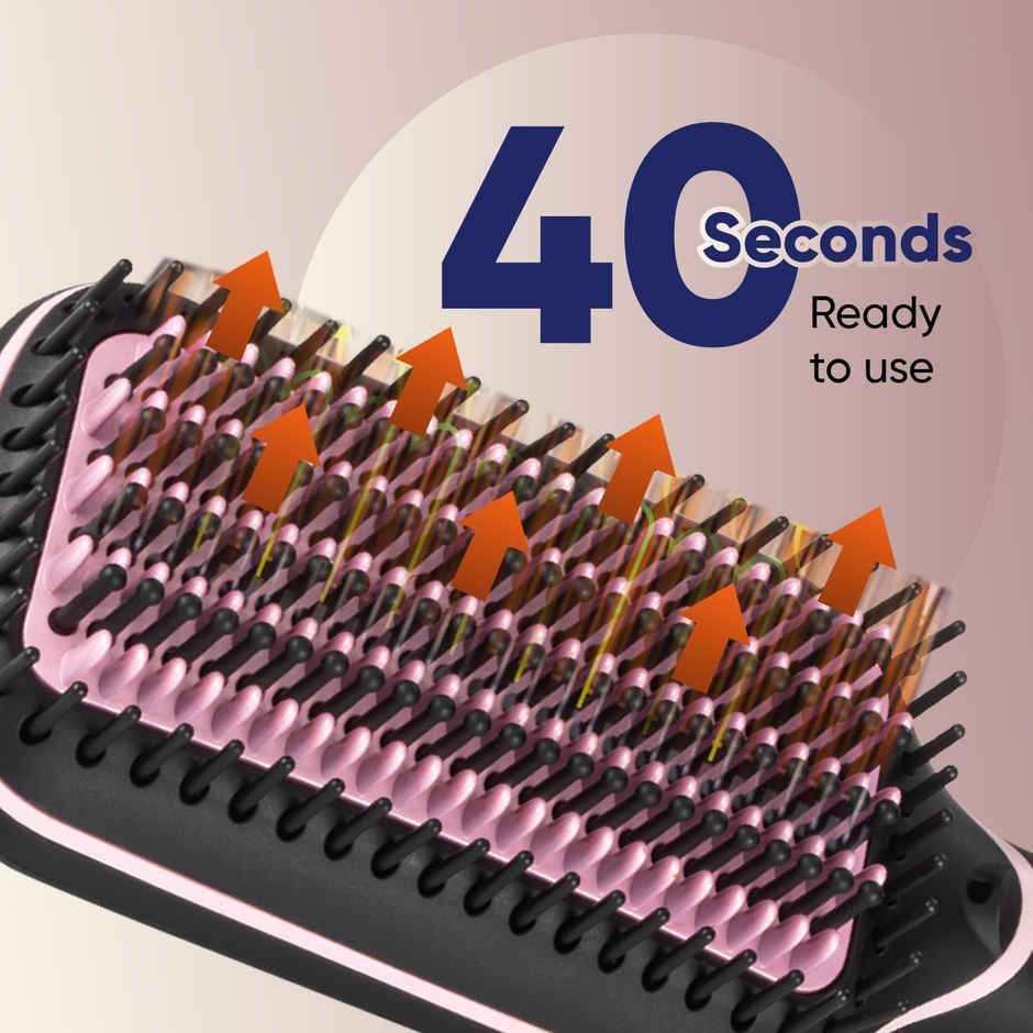 Vega Litstyle L2 Hair Straightener Brush for Women With Keratin - Vhsb-07